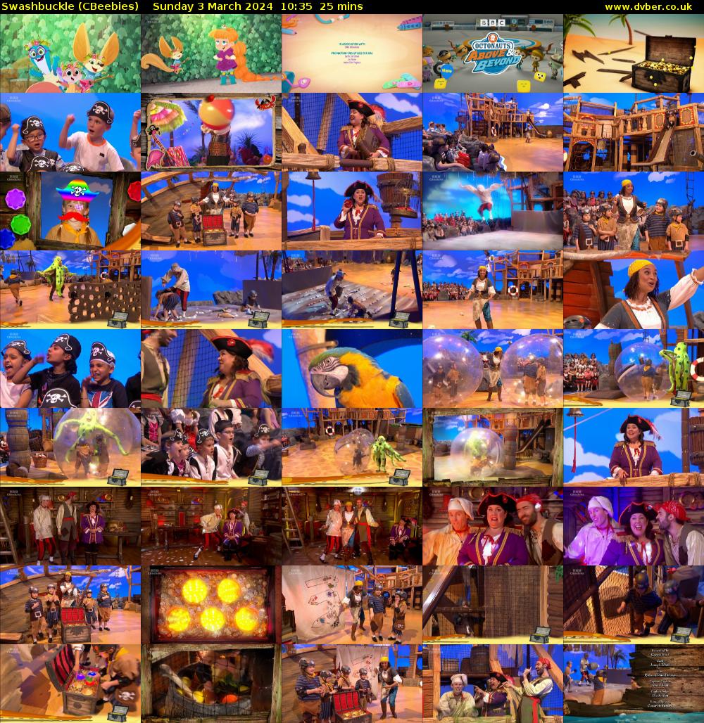 Swashbuckle (CBeebies) Sunday 3 March 2024 10:35 - 11:00