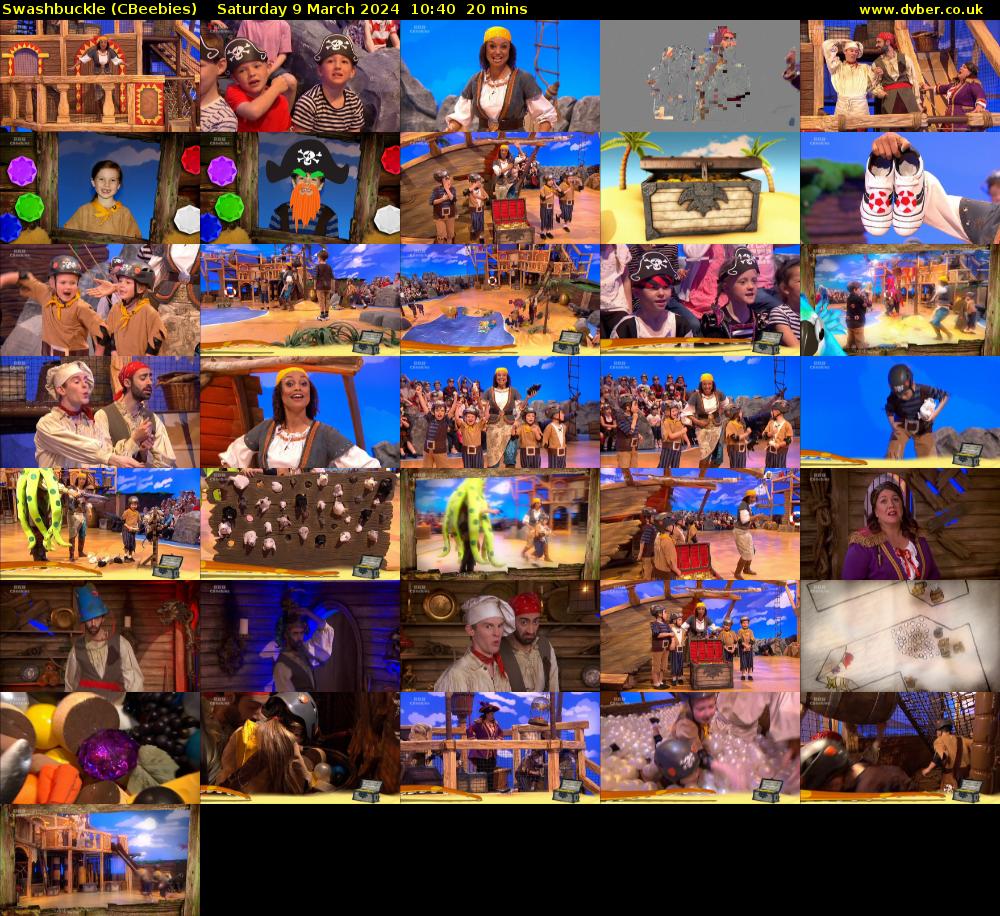Swashbuckle (CBeebies) Saturday 9 March 2024 10:40 - 11:00