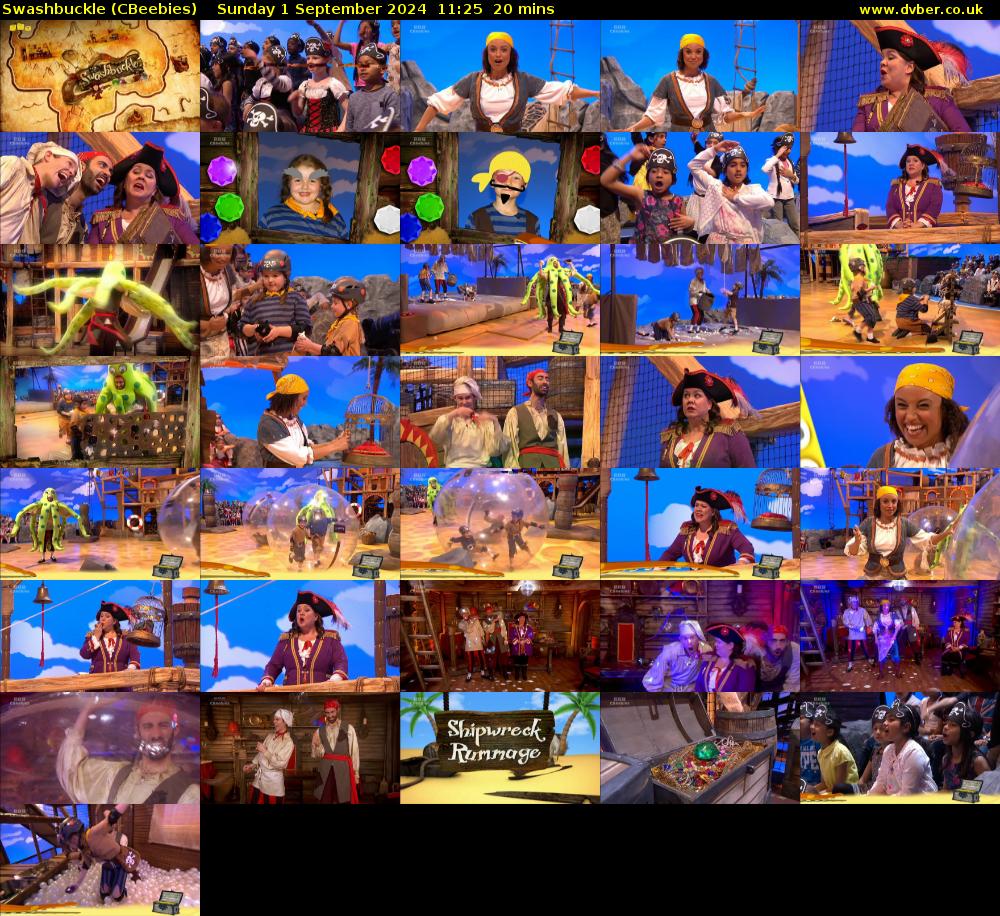 Swashbuckle (CBeebies) Sunday 1 September 2024 11:25 - 11:45