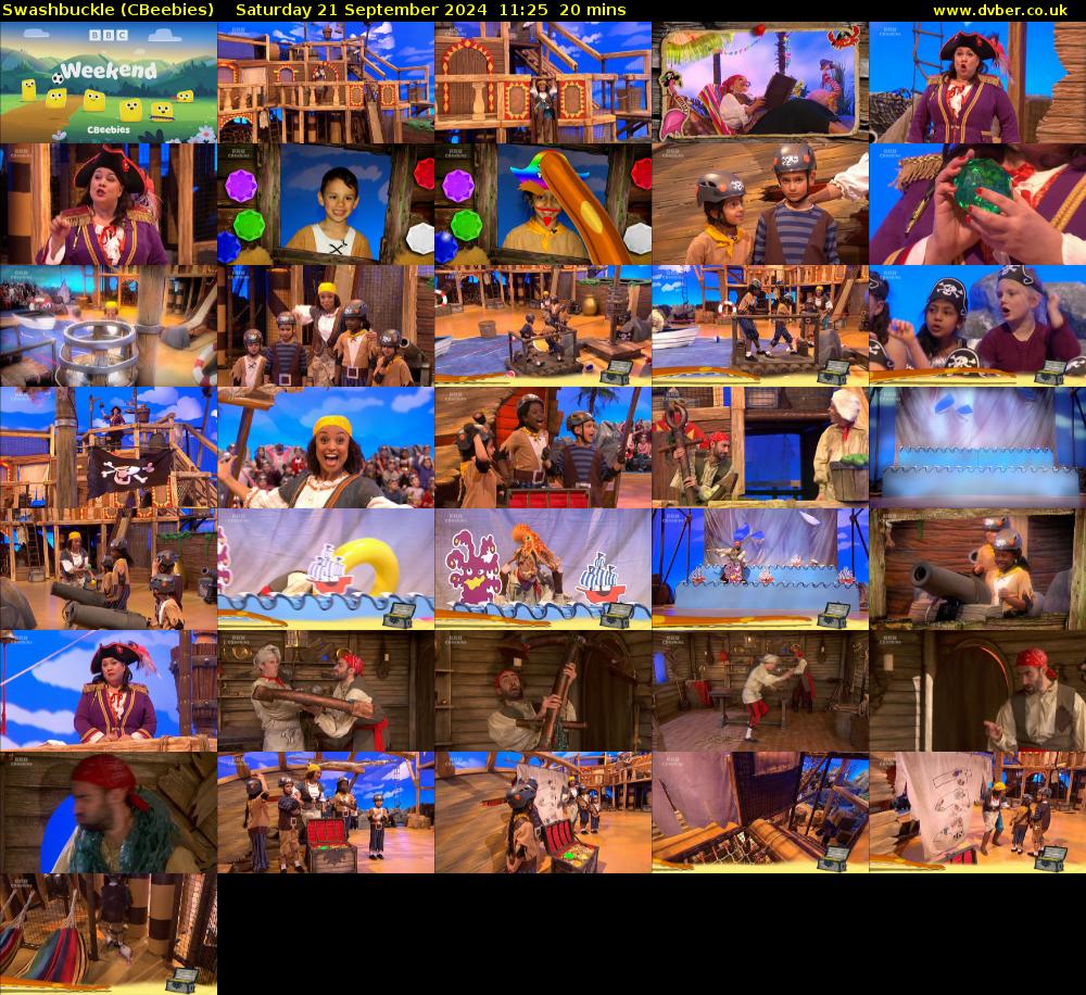 Swashbuckle (CBeebies) Saturday 21 September 2024 11:25 - 11:45