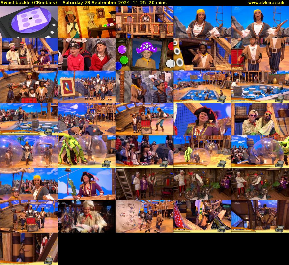 Swashbuckle (CBeebies) Saturday 28 September 2024 11:25 - 11:45