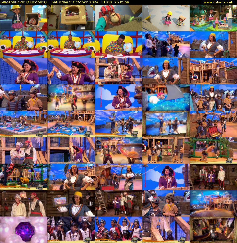 Swashbuckle (CBeebies) Saturday 5 October 2024 11:00 - 11:25