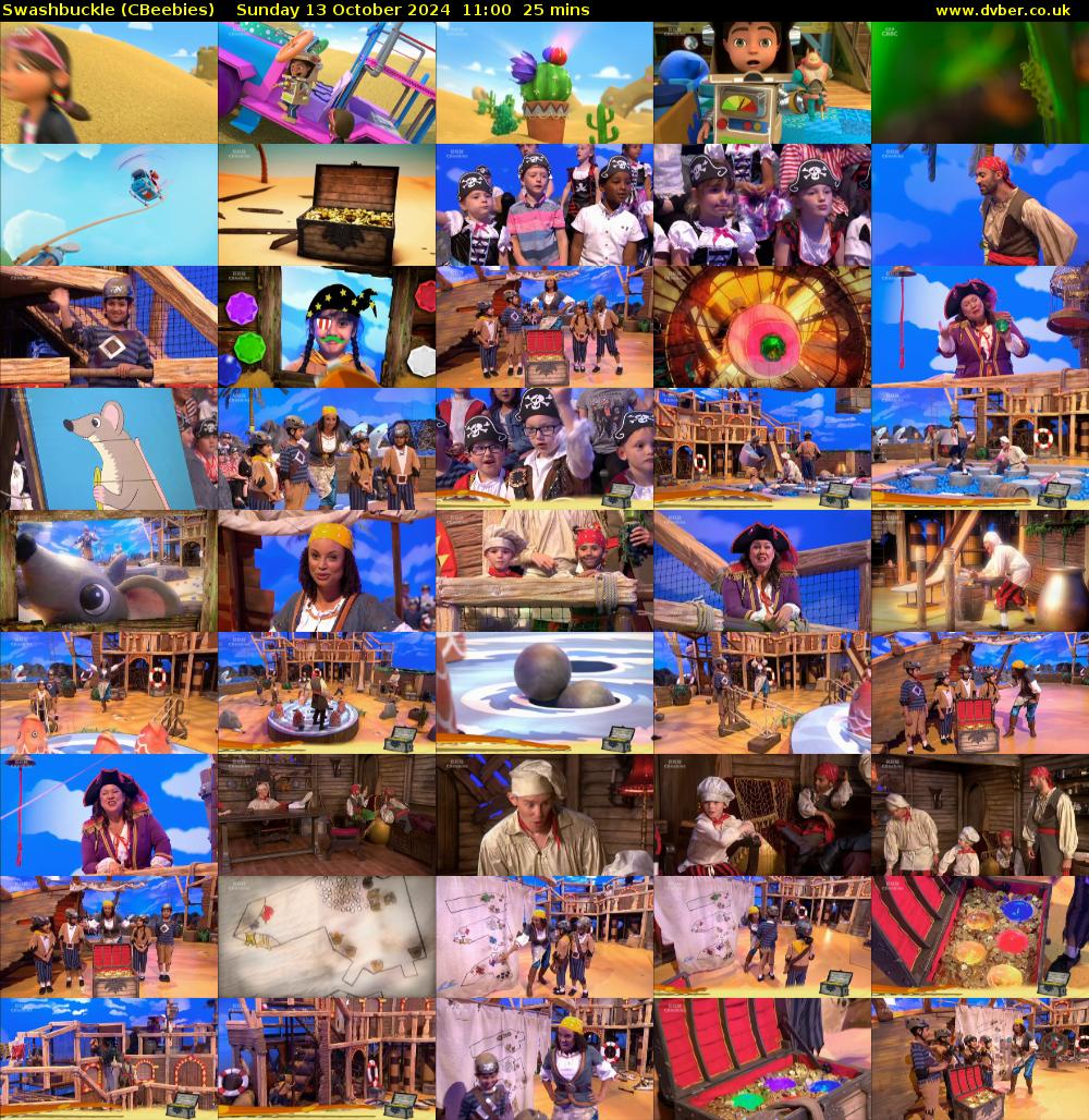 Swashbuckle (CBeebies) Sunday 13 October 2024 11:00 - 11:25