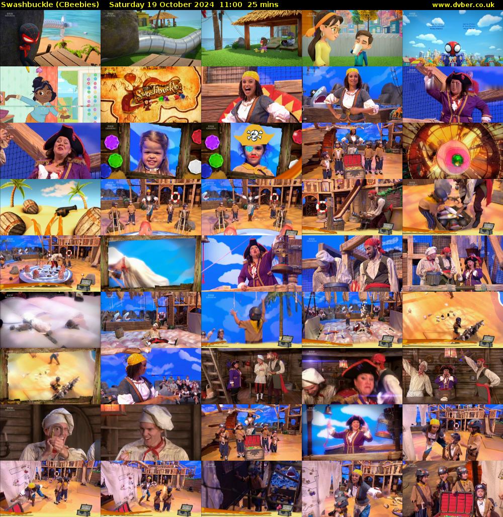 Swashbuckle (CBeebies) Saturday 19 October 2024 11:00 - 11:25