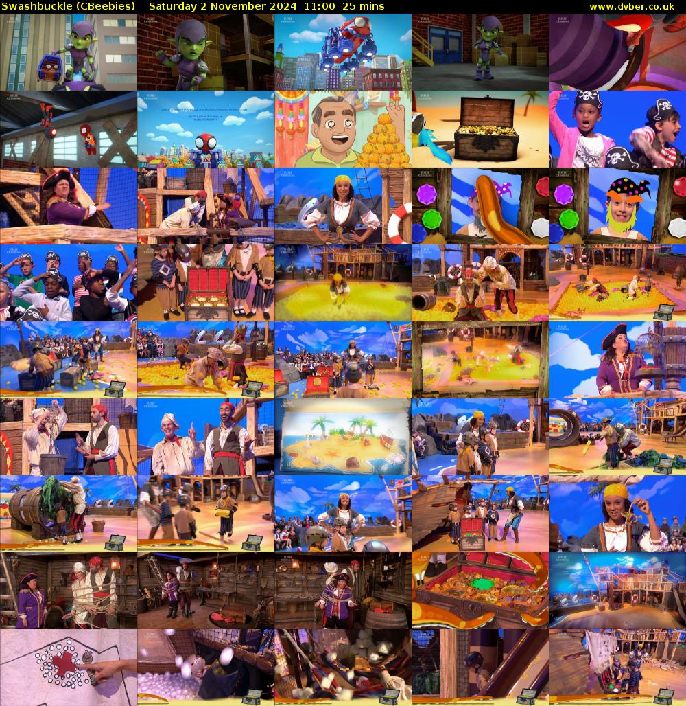 Swashbuckle (CBeebies) Saturday 2 November 2024 11:00 - 11:25