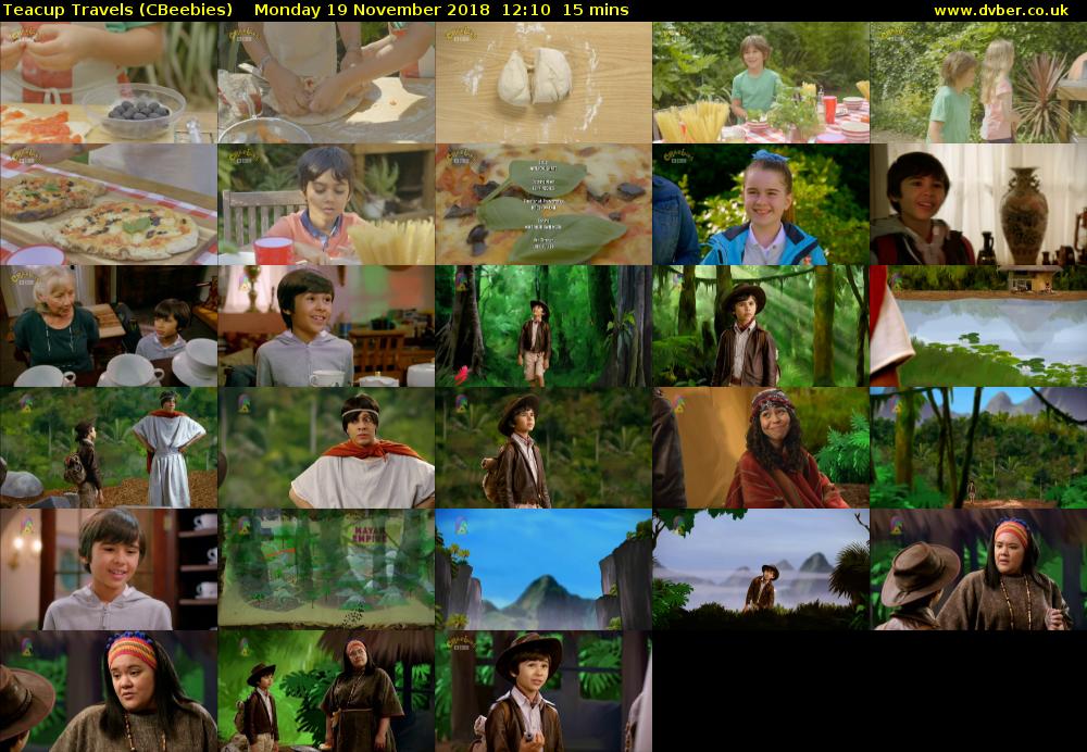 Teacup Travels (CBeebies) Monday 19 November 2018 12:10 - 12:25