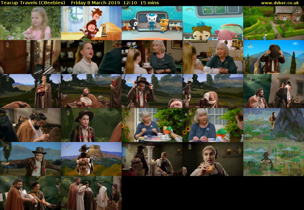 Teacup Travels (CBeebies) Friday 8 March 2019 12:10 - 12:25