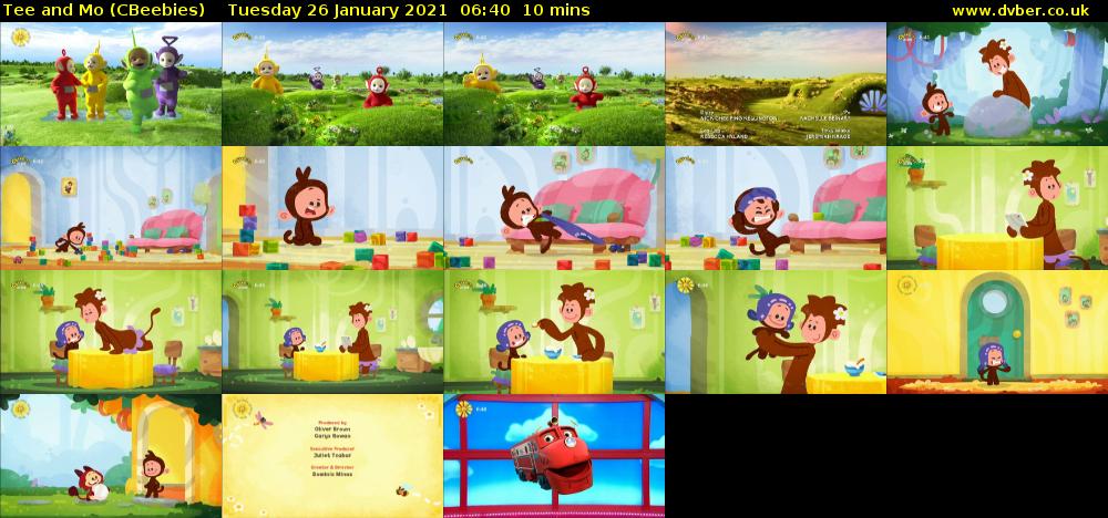 Tee and Mo (CBeebies) Tuesday 26 January 2021 06:40 - 06:50