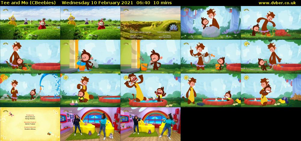 Tee and Mo (CBeebies) Wednesday 10 February 2021 06:40 - 06:50