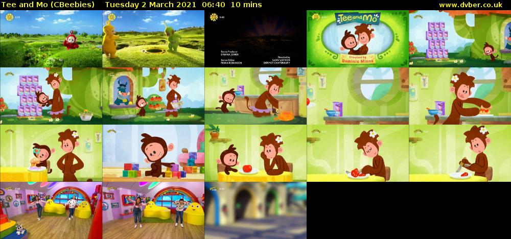 Tee and Mo (CBeebies) Tuesday 2 March 2021 06:40 - 06:50
