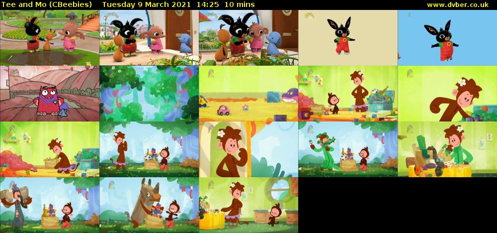 Tee and Mo (CBeebies) Tuesday 9 March 2021 14:25 - 14:35