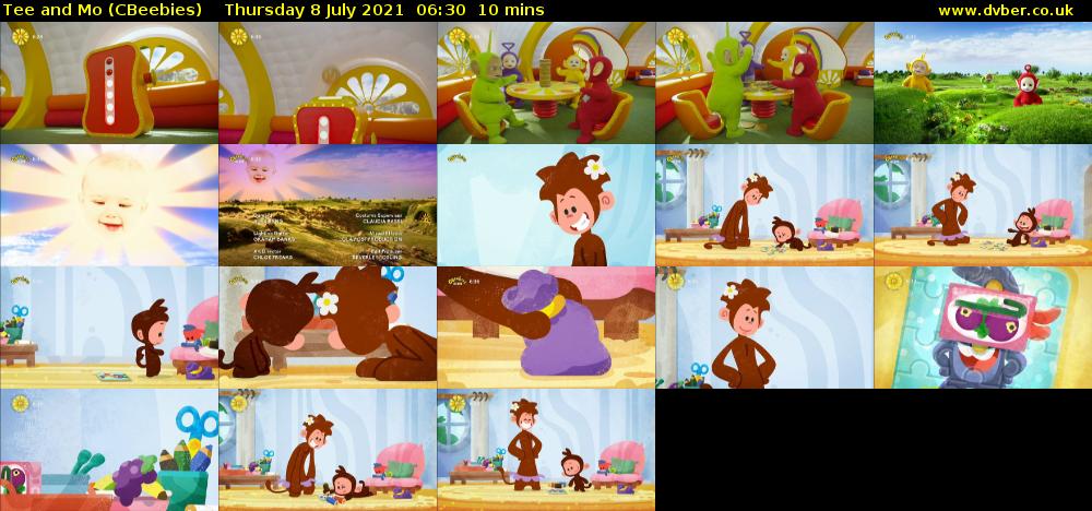 Tee and Mo (CBeebies) Thursday 8 July 2021 06:30 - 06:40