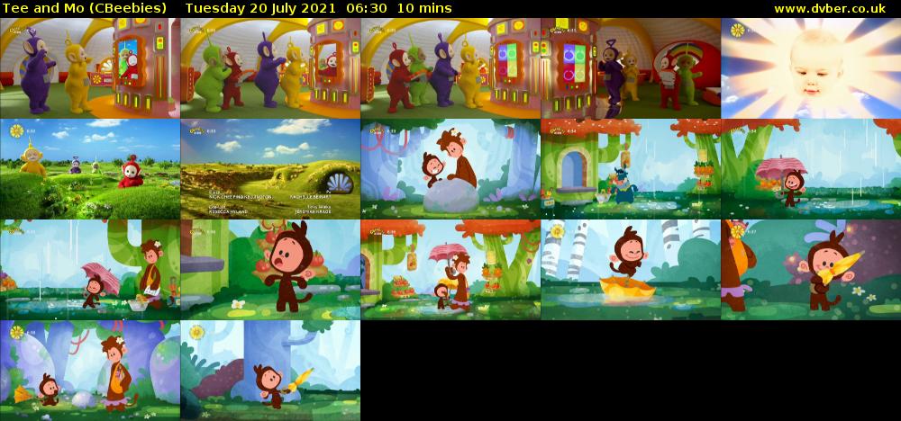 Tee and Mo (CBeebies) Tuesday 20 July 2021 06:30 - 06:40