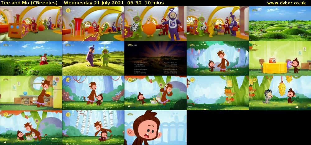 Tee and Mo (CBeebies) Wednesday 21 July 2021 06:30 - 06:40