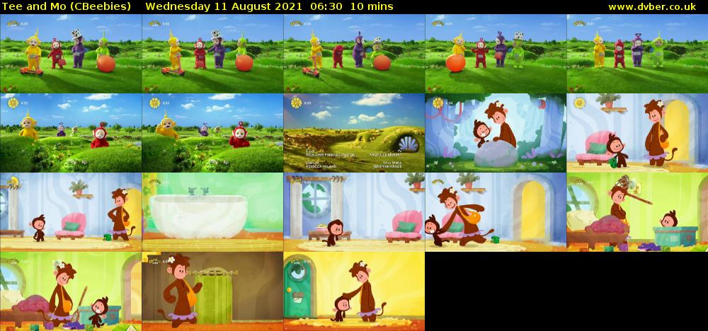 Tee and Mo (CBeebies) Wednesday 11 August 2021 06:30 - 06:40