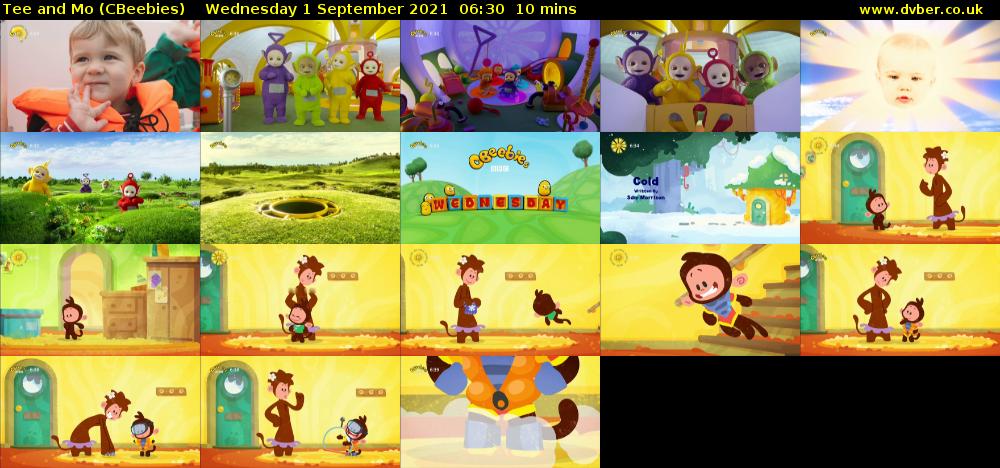 Tee and Mo (CBeebies) Wednesday 1 September 2021 06:30 - 06:40