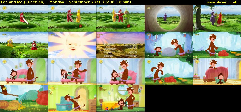 Tee and Mo (CBeebies) Monday 6 September 2021 06:30 - 06:40