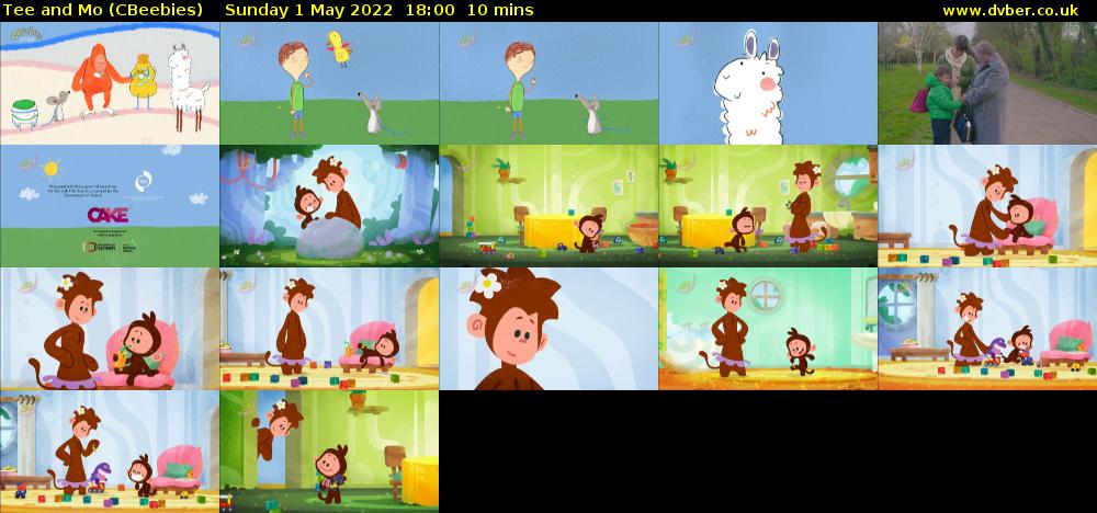 Tee and Mo (CBeebies) Sunday 1 May 2022 18:00 - 18:10