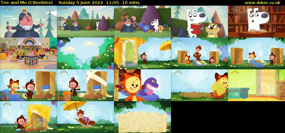 Tee and Mo (CBeebies) Sunday 5 June 2022 11:05 - 11:15