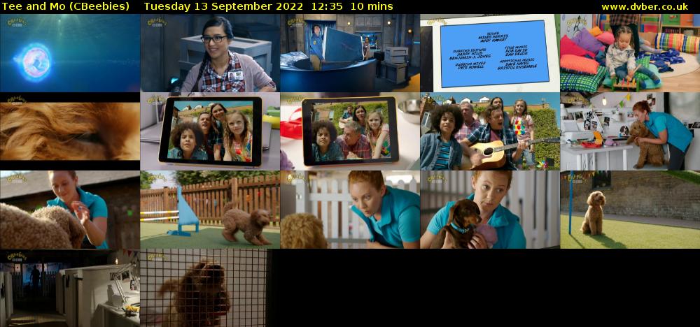 Tee and Mo (CBeebies) Tuesday 13 September 2022 12:35 - 12:45
