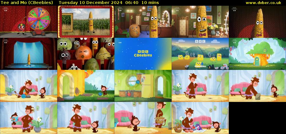 Tee and Mo (CBeebies) Tuesday 10 December 2024 06:40 - 06:50