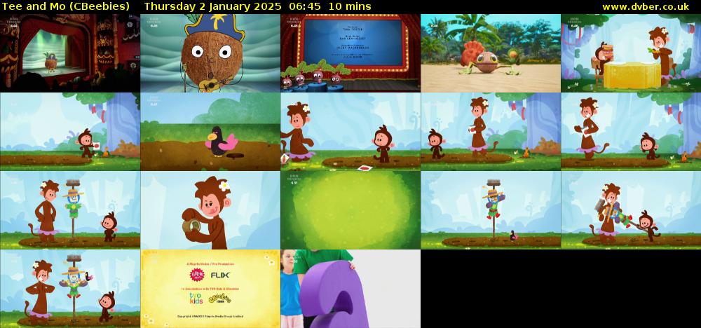 Tee and Mo (CBeebies) Thursday 2 January 2025 06:45 - 06:55