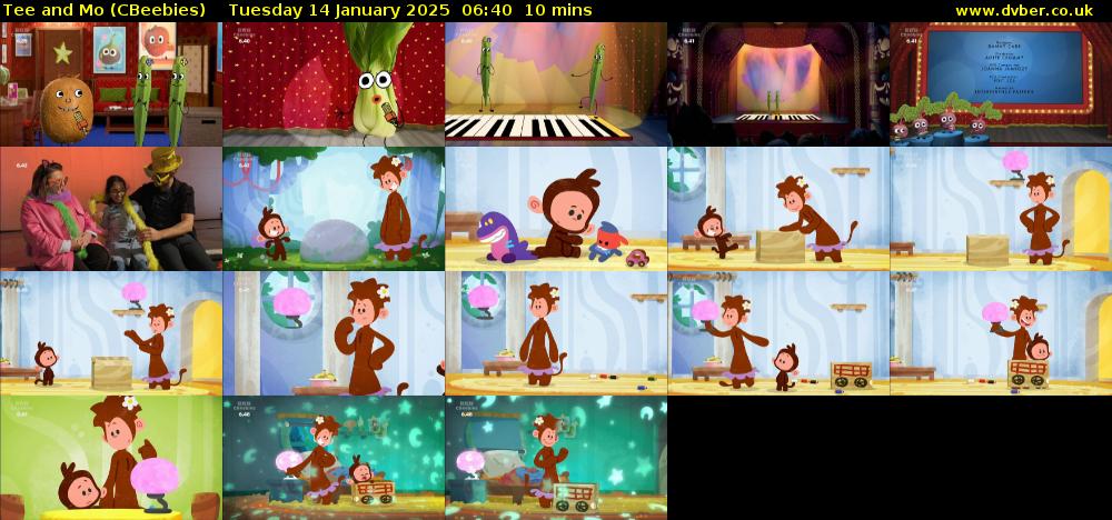 Tee and Mo (CBeebies) Tuesday 14 January 2025 06:40 - 06:50