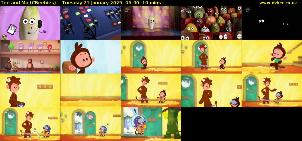 Tee and Mo (CBeebies) Tuesday 21 January 2025 06:40 - 06:50