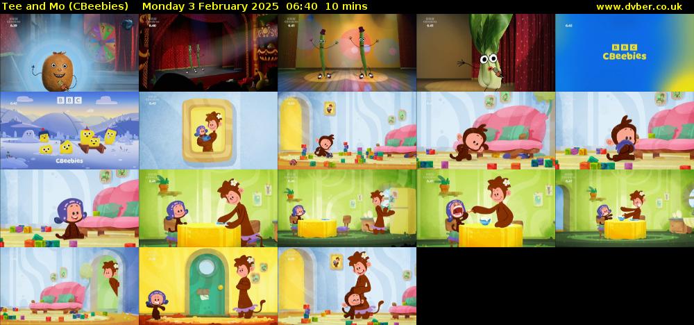 Tee and Mo (CBeebies) Monday 3 February 2025 06:40 - 06:50