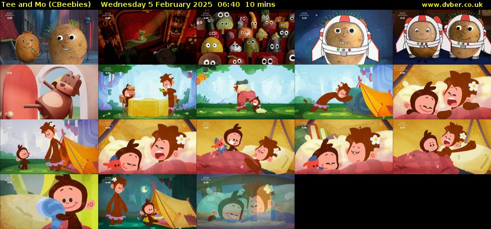 Tee and Mo (CBeebies) Wednesday 5 February 2025 06:40 - 06:50