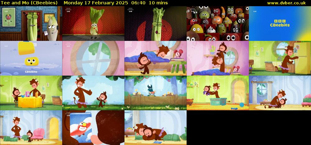 Tee and Mo (CBeebies) Monday 17 February 2025 06:40 - 06:50