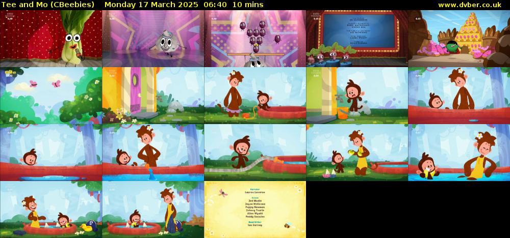 Tee and Mo (CBeebies) Monday 17 March 2025 06:40 - 06:50