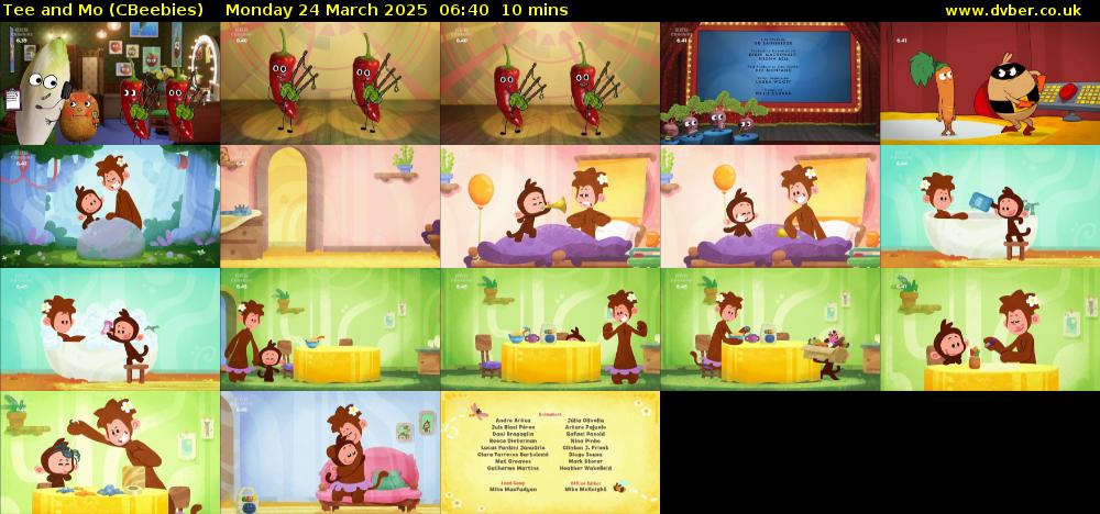 Tee and Mo (CBeebies) Monday 24 March 2025 06:40 - 06:50