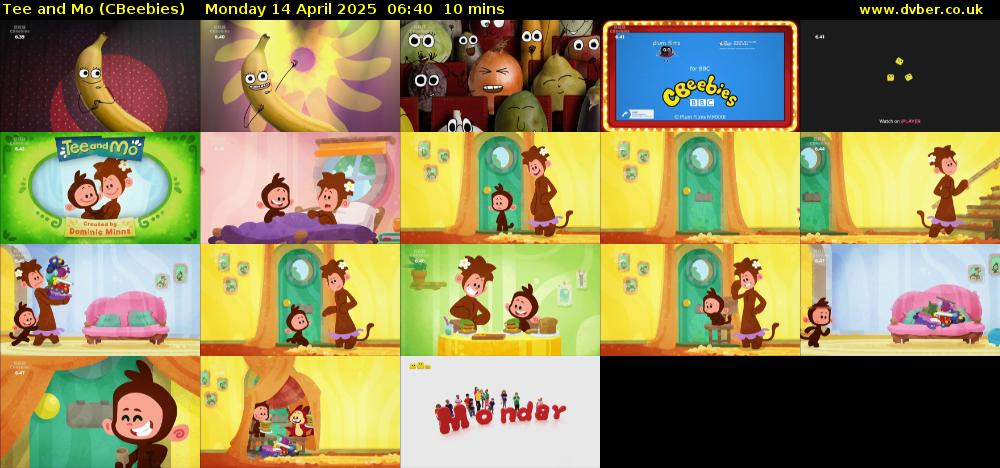 Tee and Mo (CBeebies) Monday 14 April 2025 06:40 - 06:50