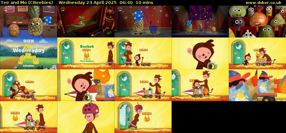 Tee and Mo (CBeebies) Wednesday 23 April 2025 06:40 - 06:50