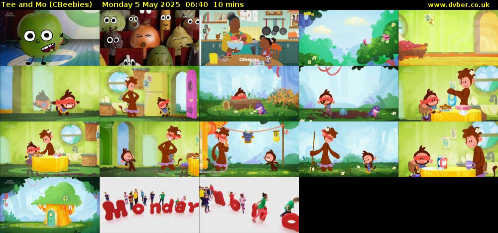 Tee and Mo (CBeebies) Monday 5 May 2025 06:40 - 06:50