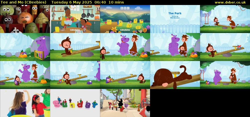 Tee and Mo (CBeebies) Tuesday 6 May 2025 06:40 - 06:50