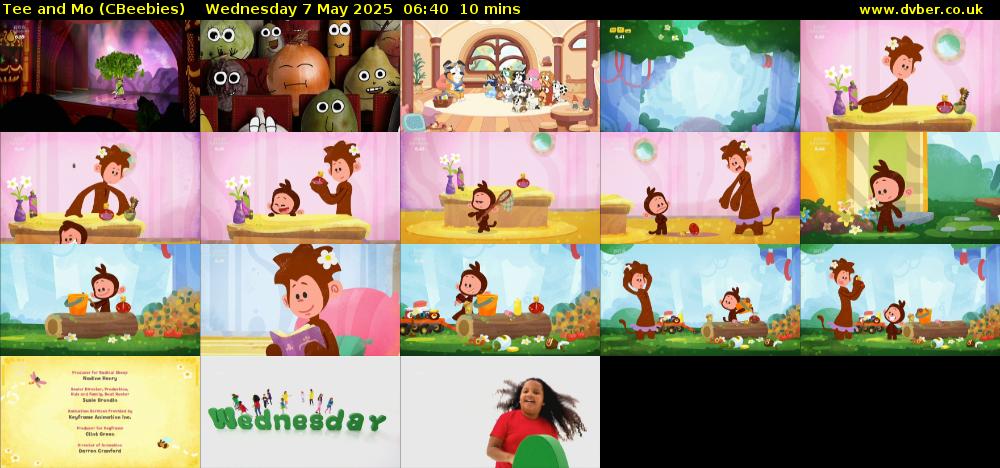 Tee and Mo (CBeebies) Wednesday 7 May 2025 06:40 - 06:50