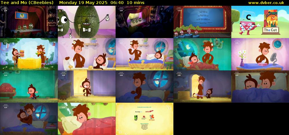 Tee and Mo (CBeebies) Monday 19 May 2025 06:40 - 06:50
