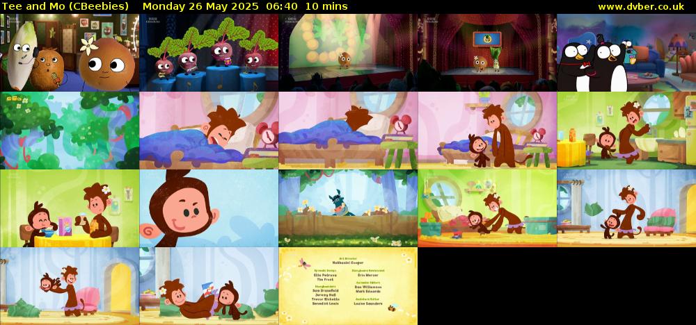 Tee and Mo (CBeebies) Monday 26 May 2025 06:40 - 06:50