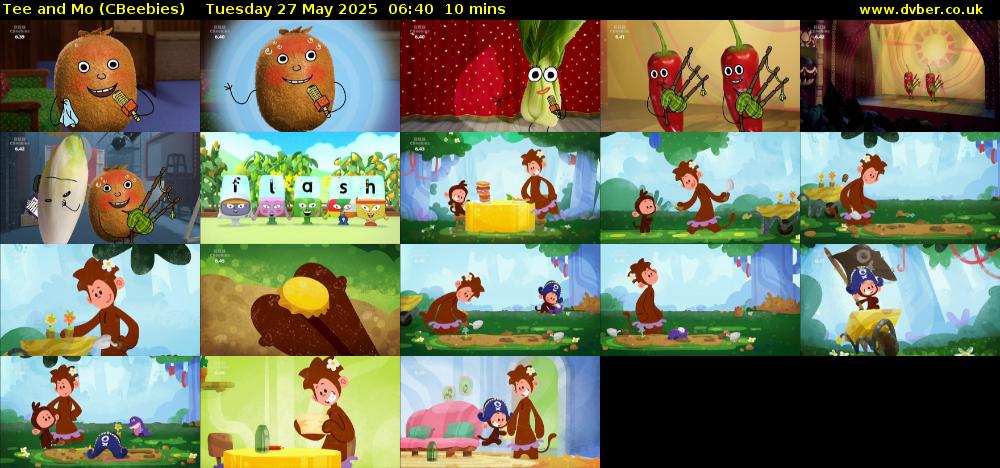 Tee and Mo (CBeebies) Tuesday 27 May 2025 06:40 - 06:50