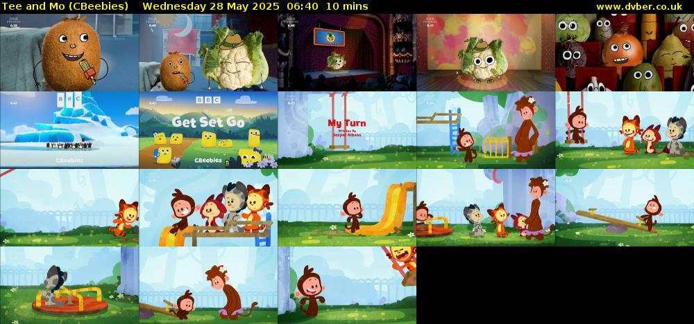 Tee and Mo (CBeebies) Wednesday 28 May 2025 06:40 - 06:50