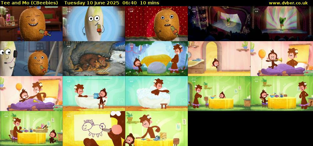 Tee and Mo (CBeebies) Tuesday 10 June 2025 06:40 - 06:50