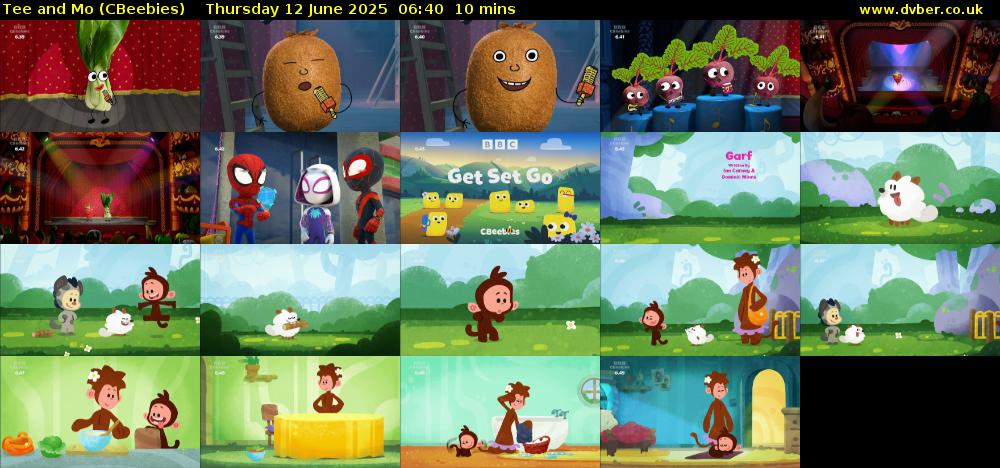 Tee and Mo (CBeebies) Thursday 12 June 2025 06:40 - 06:50
