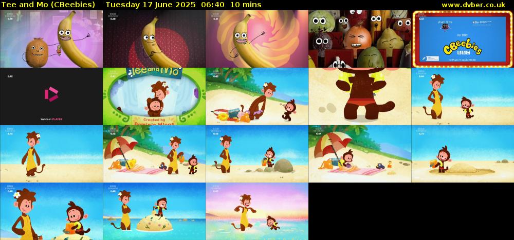 Tee and Mo (CBeebies) Tuesday 17 June 2025 06:40 - 06:50