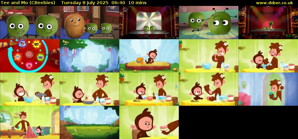 Tee and Mo (CBeebies) Tuesday 8 July 2025 06:40 - 06:50