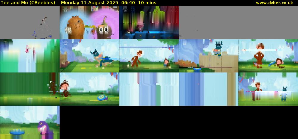 Tee and Mo (CBeebies) Monday 11 August 2025 06:40 - 06:50