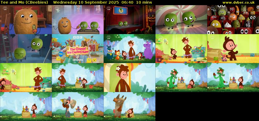 Tee and Mo (CBeebies) Wednesday 10 September 2025 06:40 - 06:50