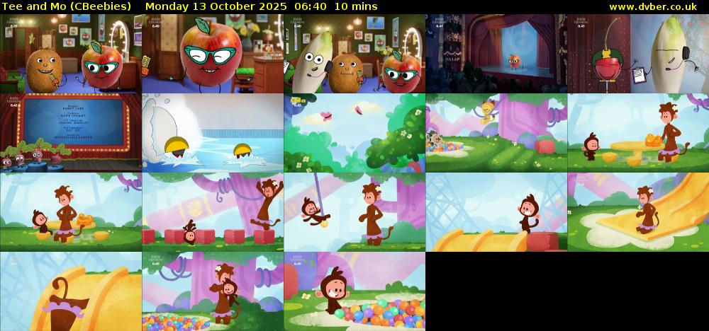 Tee and Mo (CBeebies) Monday 13 October 2025 06:40 - 06:50