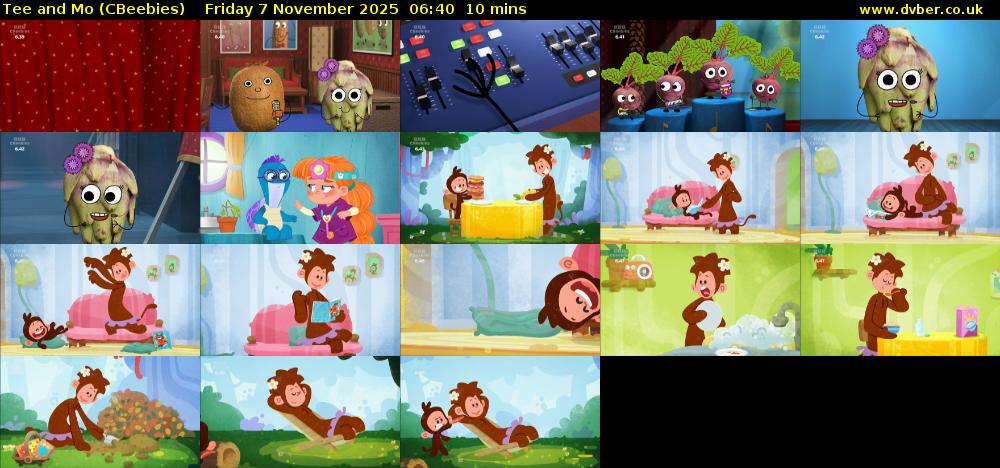 Tee and Mo (CBeebies) Friday 7 November 2025 06:40 - 06:50